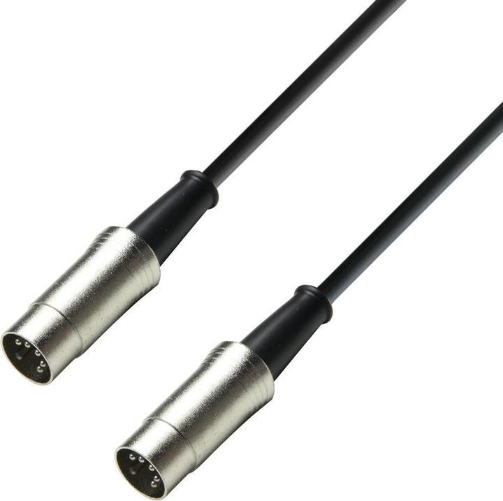 Adam Hall 3 STAR MIDI 0300 BLK-5 MIDI Kabel (3 m, MIDI Kabel)