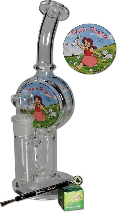 Produktbild Black Leaf Glasbong Hello Highdi