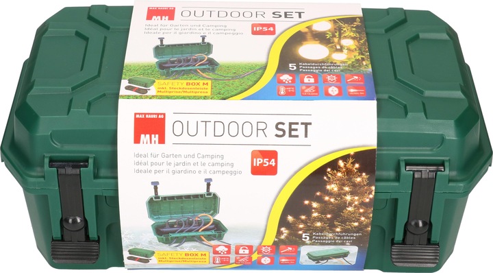 Image du produit Max Hauri SAFETY BOX Set de 1x Outdoorbox IP54, bloc multiprise