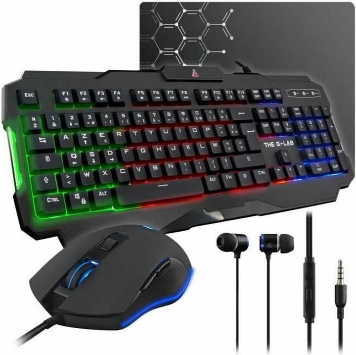 Actual product image The G-Lab compatible Combo Helium - Pack Gaming PC - Packs Gaming (FR, Cable)