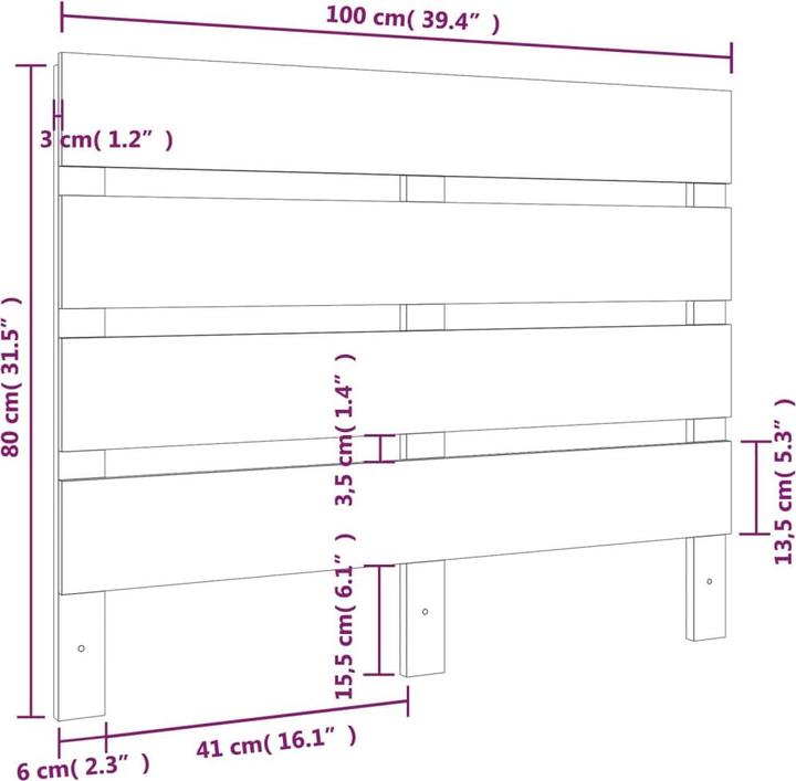 Produktbild vidaXL Ezequiel (120 x 3 x 80 cm)