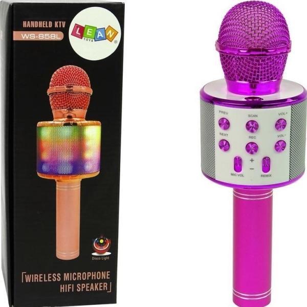 Produktbild Lean Toys Mikrofon Mikrofon Wireless USB Lautsprecher Nagrywanie Karaoke Modell WS-858 Pink