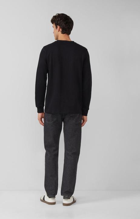 Produktbild s.Oliver T-Shirt Geripptes Henley-Shirt mit Label-Patch (S)