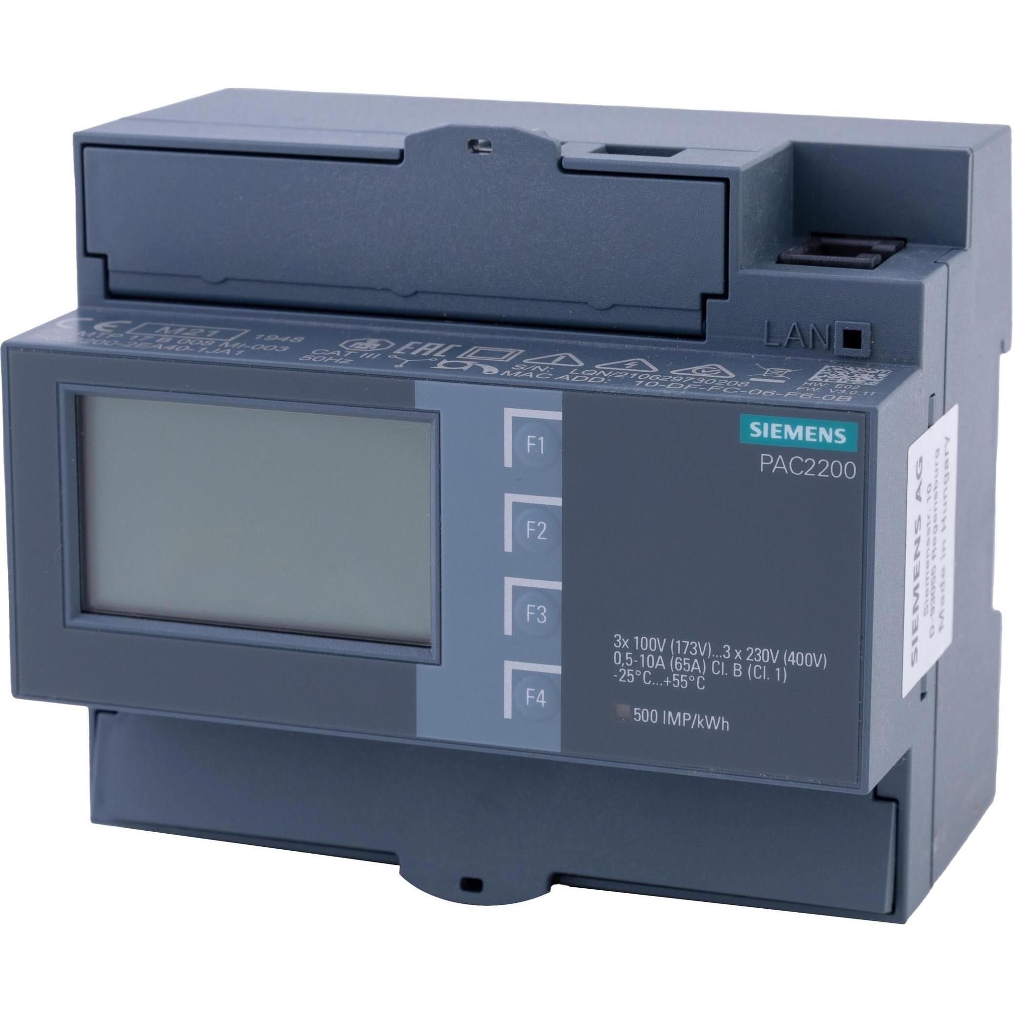 Siemens, Energiemessgerät, Sentron Mid PAC2200