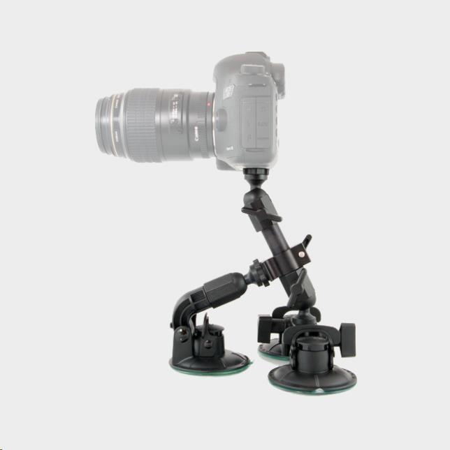 Actual product image Delkin Fat Gecko Triple Suction Cup Mount