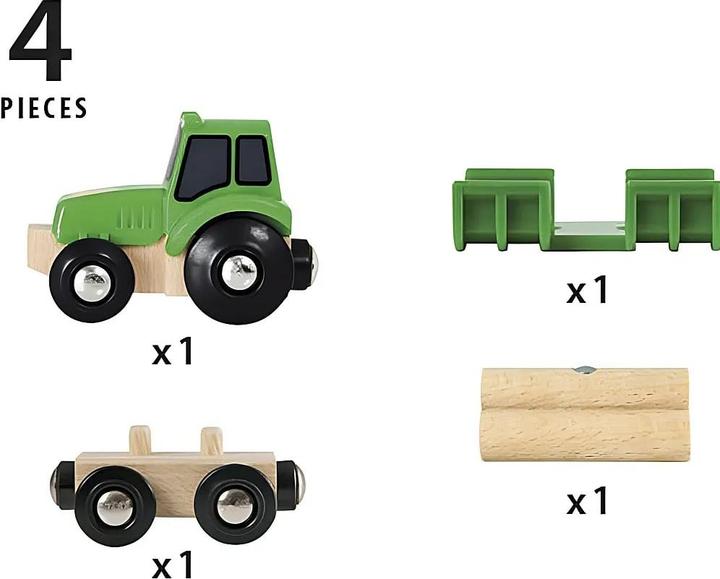 Productafbeelding Brio Houten trekker met lading