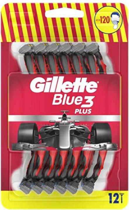 Gillette Rasoirs jetables pour hommes Bleu3 Rouge - 12 pièces