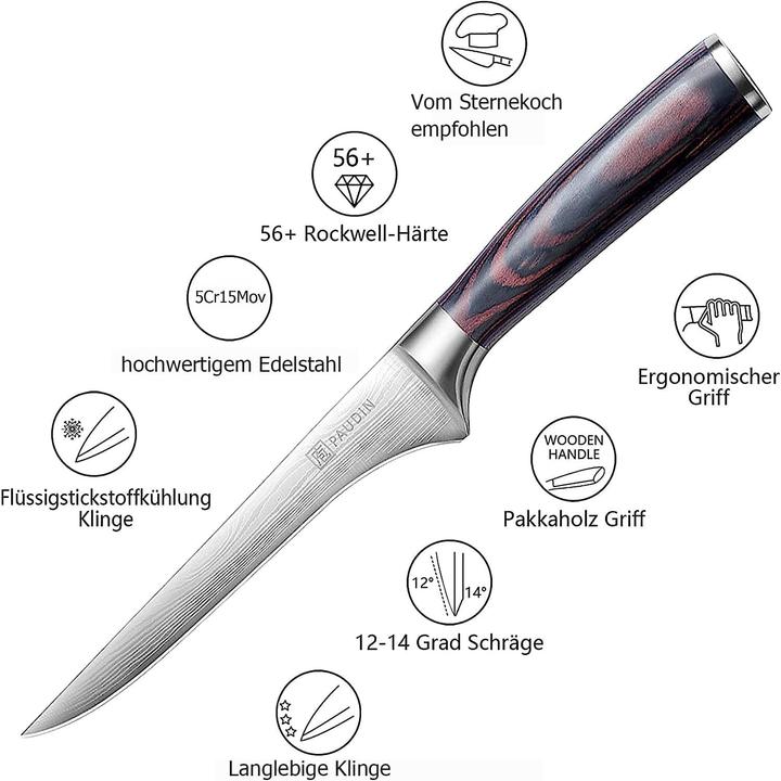 Produktbild Paudin 15cm Filetiermesser (15 cm)