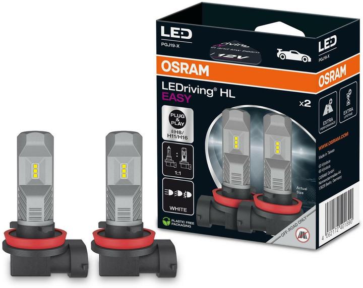 Osram Feux de signalisation LEDriving HL EASY H8/H11 moto/voiture (H8, H11)