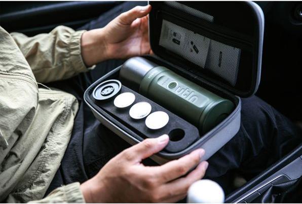 Actual product image OutIn Nano espresso machine forest green (0.08 l)