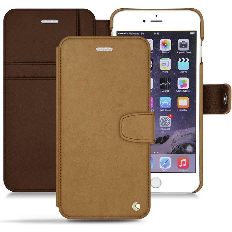 Noreve Lederschutzhülle Wallet (Apple iPhone 6s), Smartphone Hülle, Braun