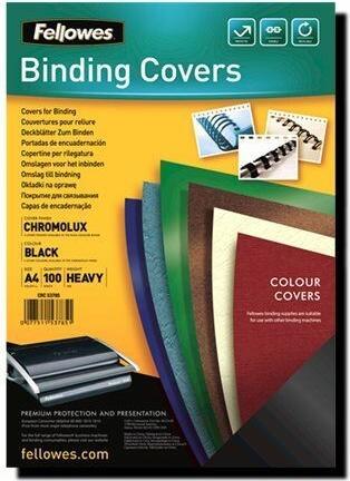 Actual product image Fellowes Chromolux top sheet, glossy, black