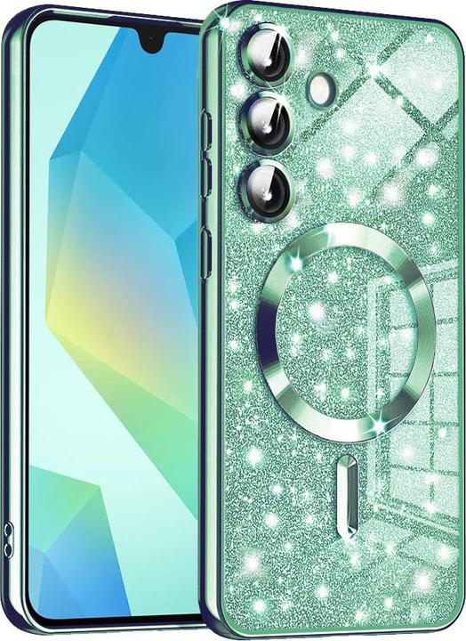 Actual product image Techsuit - Luxury Glitter MagSafe - Samsung Galaxy A16 4G / A16 5G - Light Green (Samsung Galaxy A16 5G)