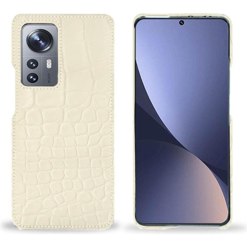 Noreve Lederschutzhülle (Xiaomi 12 Pro), Smartphone Hülle, Beige