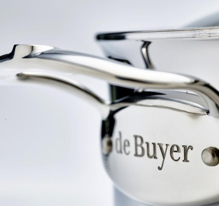 Actual product image de Buyer Affinity frying pot low with lid 20 cm (20 cm, Pot, Stainless steel, Aluminium)