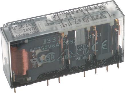 Image du produit Omron Industrial Automation Relais à contacts guidés, 2NO+2NF, 6A