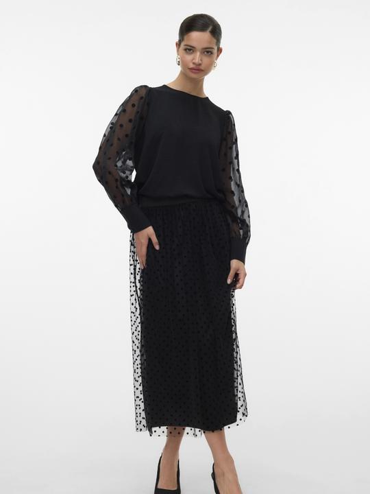 Actual product image Vero Moda VMNETHA Hohe Taille Langer Rock Rock (L)
