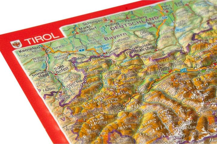 Produktbild 3D Reliefpostkarte Tirol