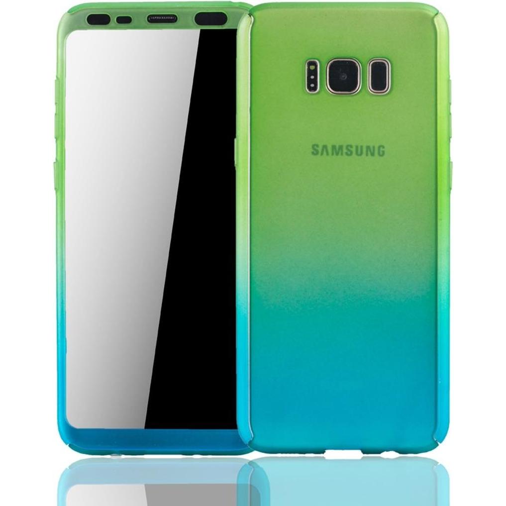 König Design Hülle Handy Schutz für Samsung Galaxy S8 Plus Full Case Cover Displayschutz Blau (Samsung Galaxy S8+), Smar...