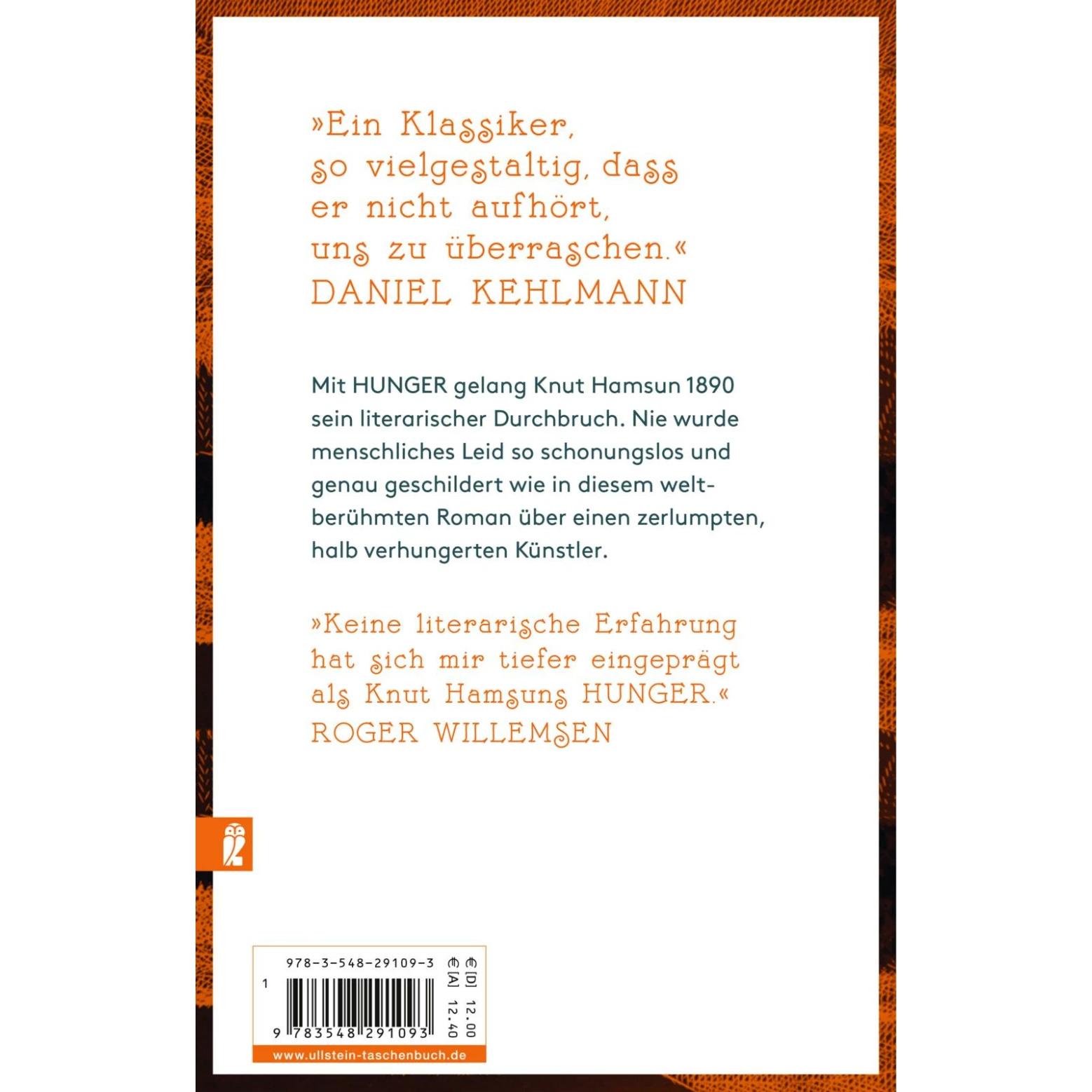 Thumbnail - Hunger, Belletristik von Knut Hamsun