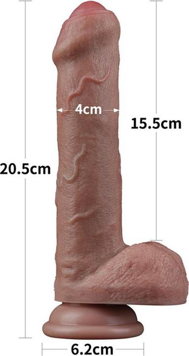 Actual product image Lovetoy Two-layer silicone dildo