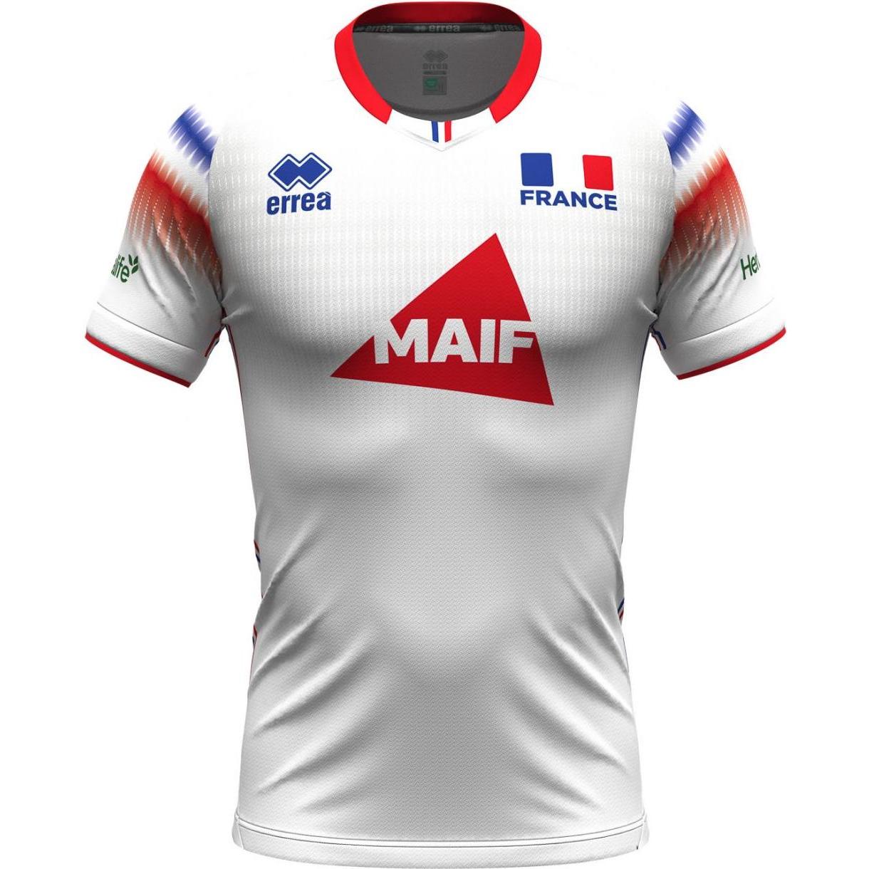 Errea, Herren, Fussballtrikot, auwärttrikot france 2024/25 (S), Blau, S