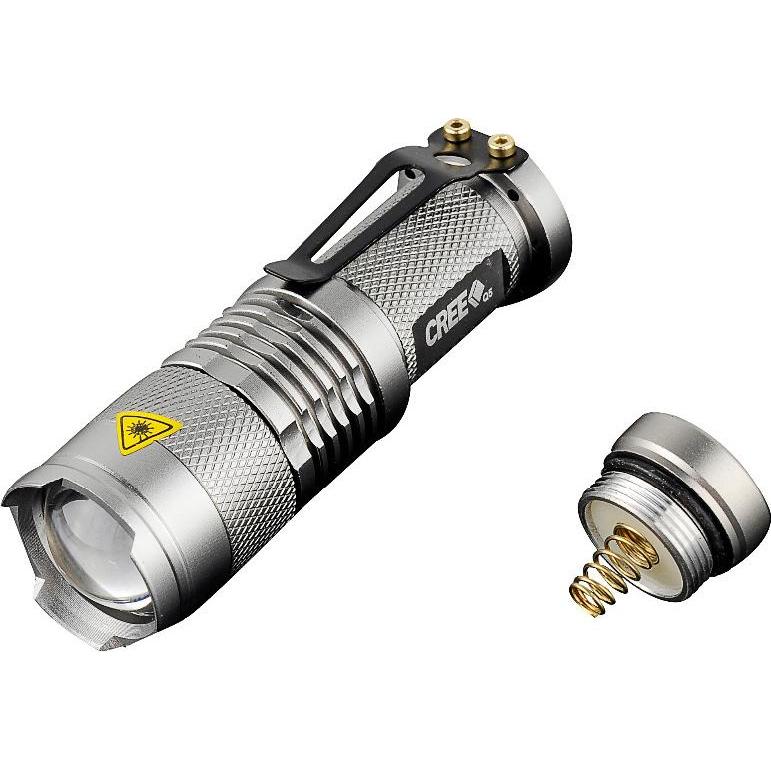 Thumbnail - JTI, Taschenlampe, LED-Taschenlampe CREE Ultrafire - Grau (13.40 cm, 300 lm)