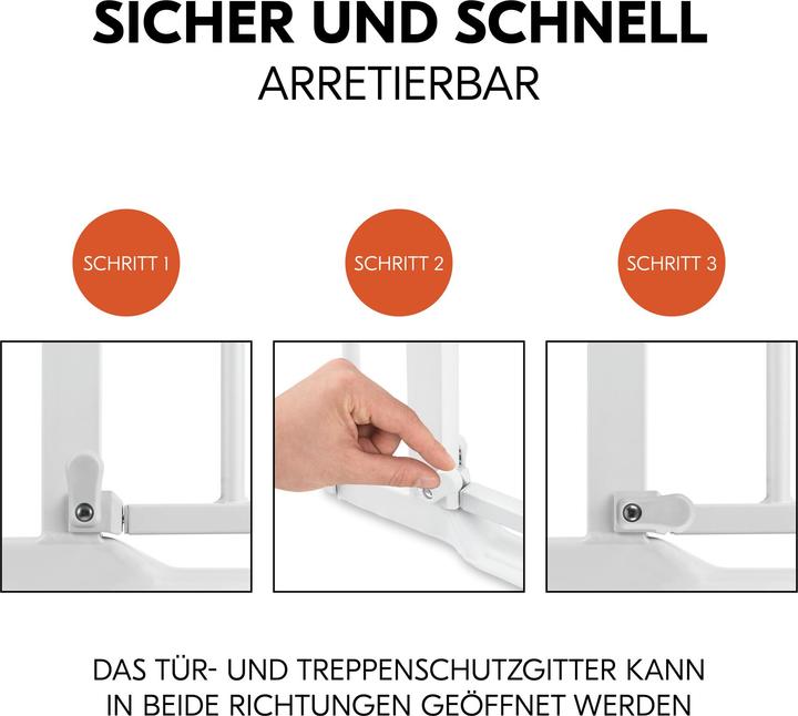 Actual product image Hauck Clear Step Autoclose 2 Set +9 cm (75 - 89 cm)