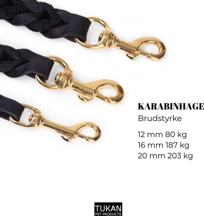 Immagine prodotto WalkFit - Walk'it Tracking Leash - Black - 12mm 220cm (Cane, Generale)