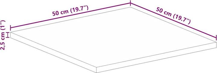 Actual product image VidaXL Korudon (50 x 50 x 2,5 cm)