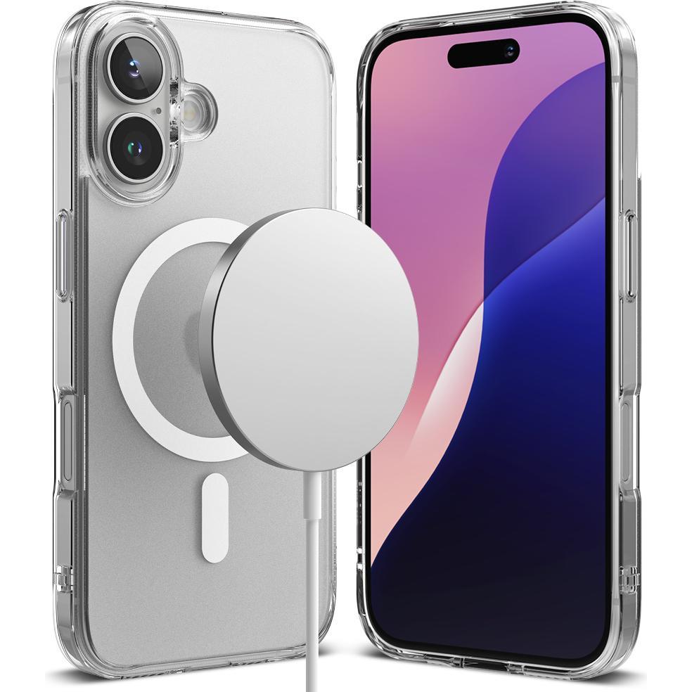 Thumbnail - Ringke Case for iPhone 16 FUSION MAGNETIC MATTE CLEAR (Apple iPhone 16), Smartphone Hülle, Transparent