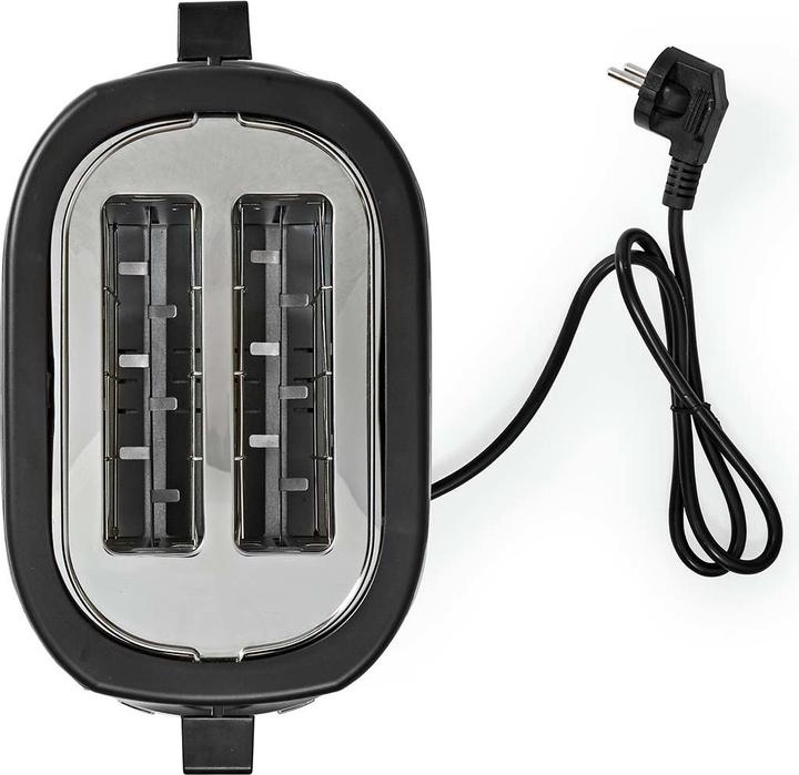 Image du produit Nedis Grille-pain Série Acier inoxydable 2 fentes Niveaux de brunissage : 7 Fonction de décongélation