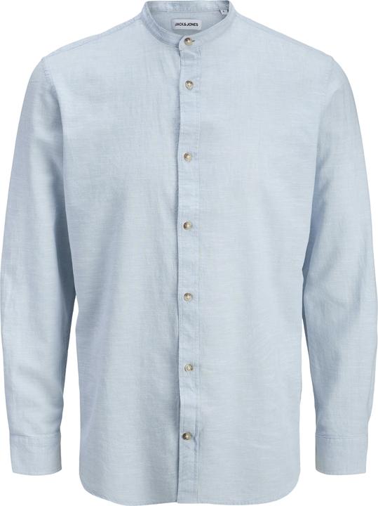Jack & Jones Jjesummer Linen Blend Band Shirt L/S Sn