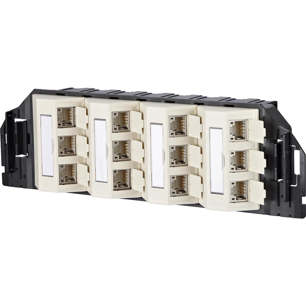 Metz Connect, Steckdose, 1309311201-E - RJ-45 - 6a - Schwarz - Weiss - 1 Stück(e)