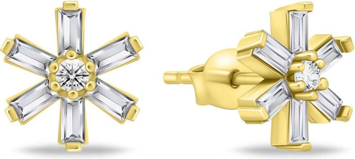 Brilio Argento - Incantevoli orecchini placcati in oro con zirconi EA853Y