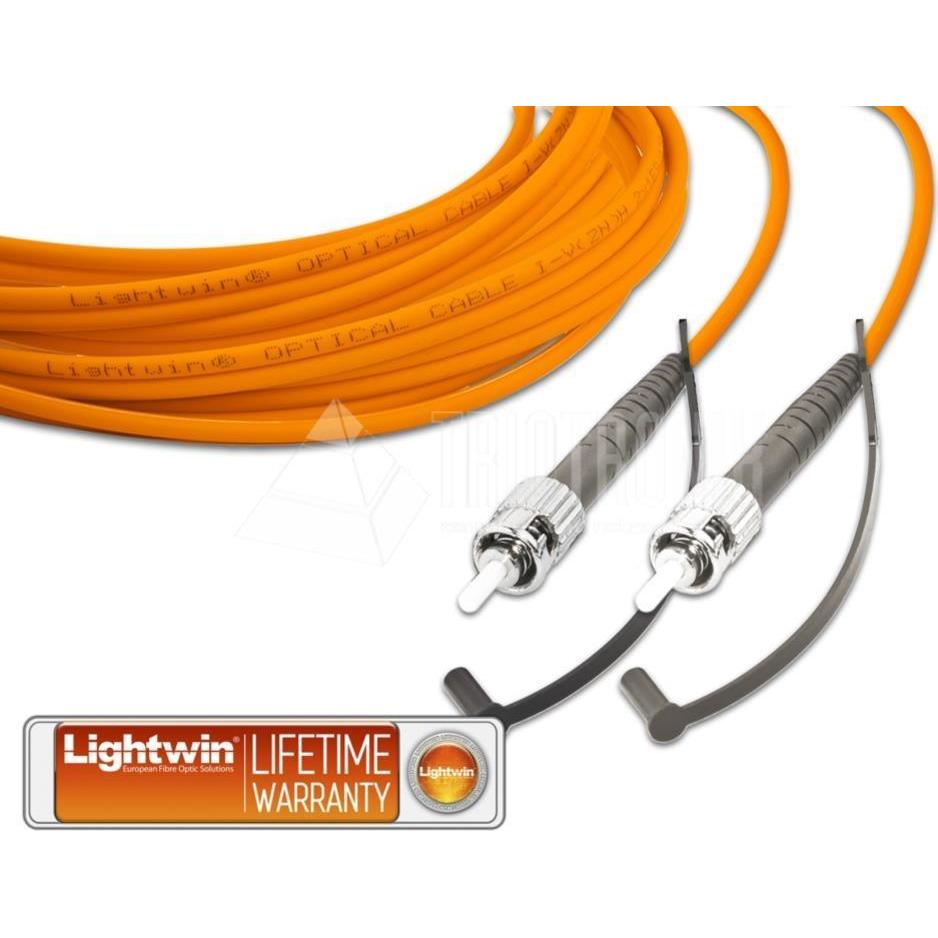 Wirewin High Quality Simplex LWL Patchkabel, MM OM2, ST, Netzwerkkabel