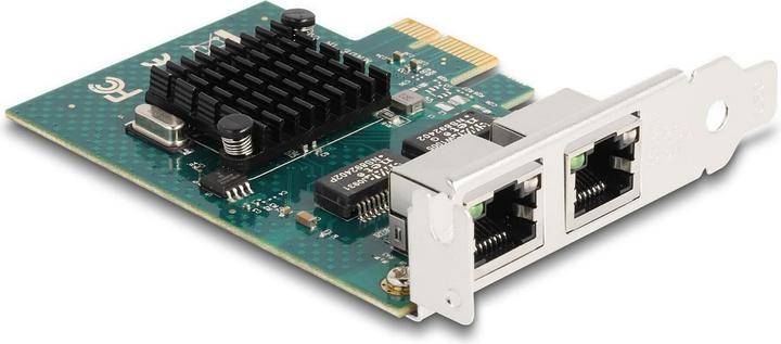 Image du produit Delock Carte PCI Express x1 vers 2 x RJ45 Gigabit LAN BCM (PCI-E x1)