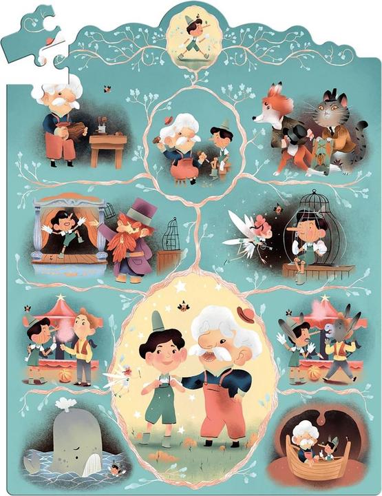 Immagine prodotto Djeco Geschichtenpuzzle Pinocchio 54 Teile (54 pezzi)