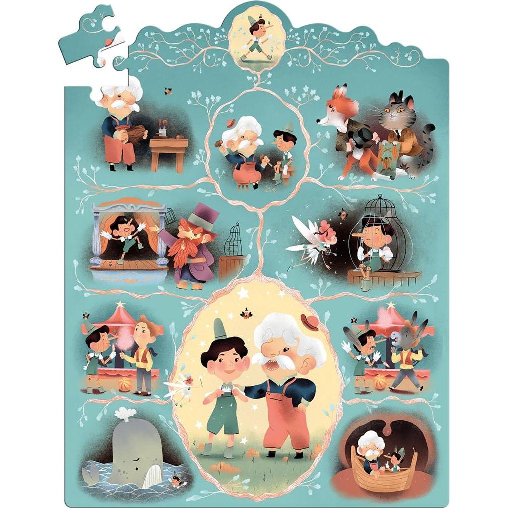 Thumbnail - Djeco Geschichtenpuzzle Pinocchio 54 Teile (54 Teile)