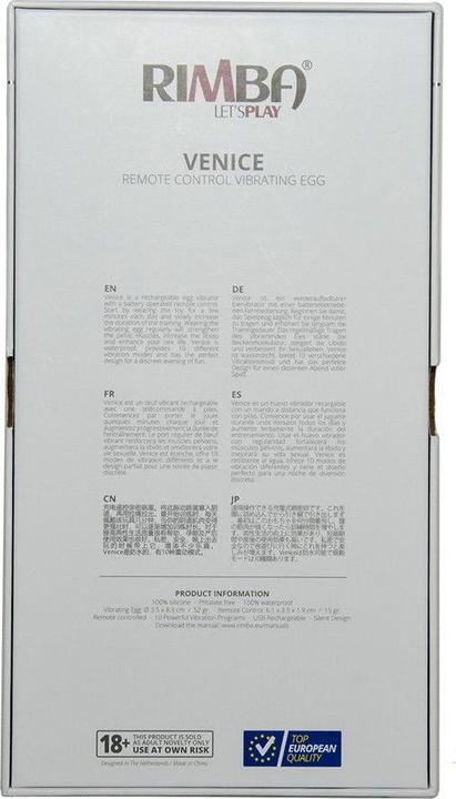 Produktbild Rimba Venice Eiervibrator mit Fernbedienung