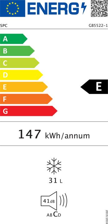 Energie-Label SPC GB5522-1 WS (Freistehend, 31 l)