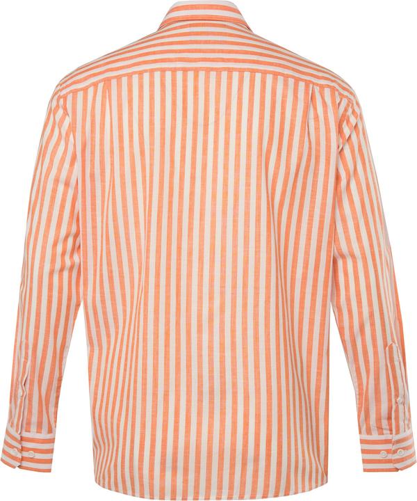 Immagine prodotto Boston Park Leinenoptik-Hemd, Langarm, Streifen, Kentkragen, Comfort Fit (4XL)
