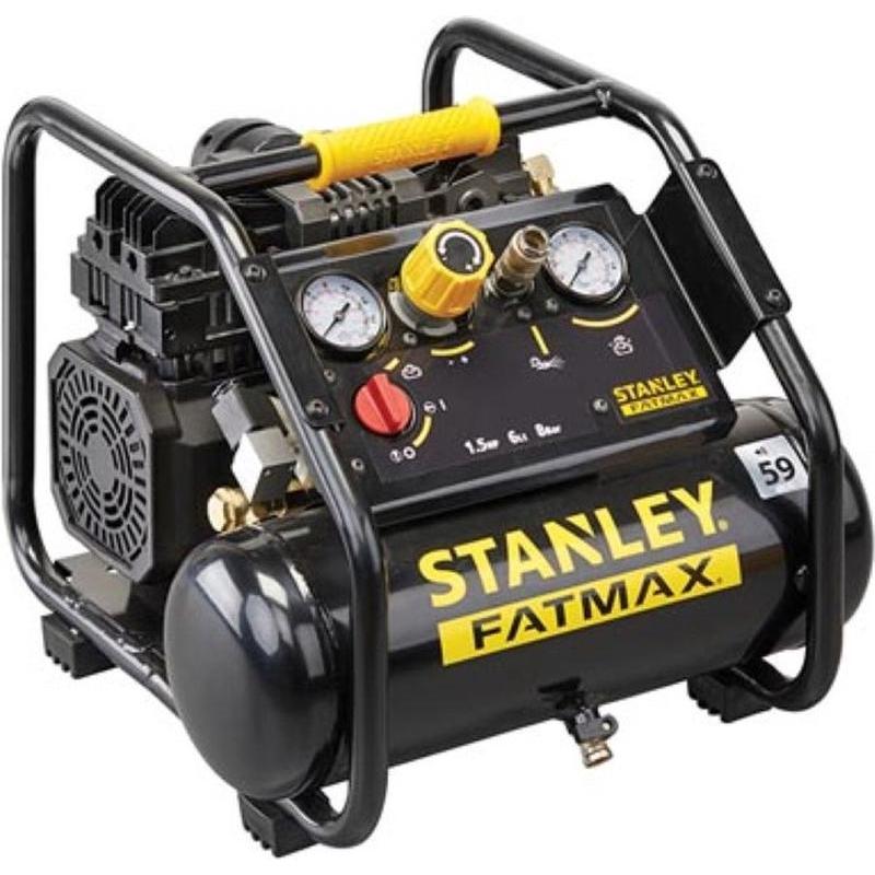 Stanley, Kompressor, Kompresor bezol.WYCISZONY 6l 8b 1.5KM 160l/m.2c,FM (6 l)
