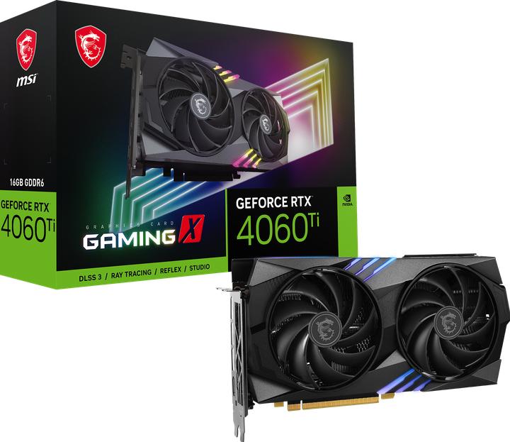 Produktbild MSI GeForce RTX 4060 Ti GAMING X (16 GB)