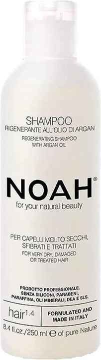 Actual product image Noah For Your Natural Beauty Regenerating Shampoo Hair 1.4 regenerujący szampon do włosów Argan Oil (250 ml, Liquid shampoo)