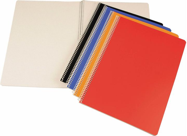 Immagine prodotto Büromaterial Quaderno con rilegatura a spirale A4 al quadrato, 10 pz. (A4, Quadretti, Copertina morbida)