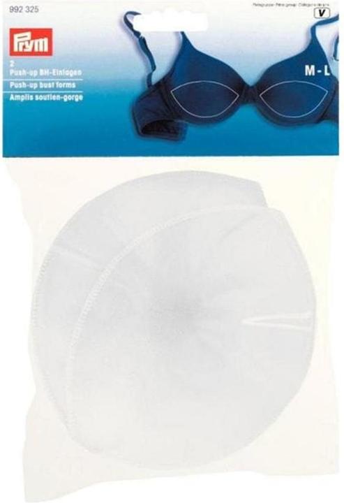 Image du produit Prym Coussinets de soutien-gorge push-up, blanc Taille M, L - Carte 2 pcs.