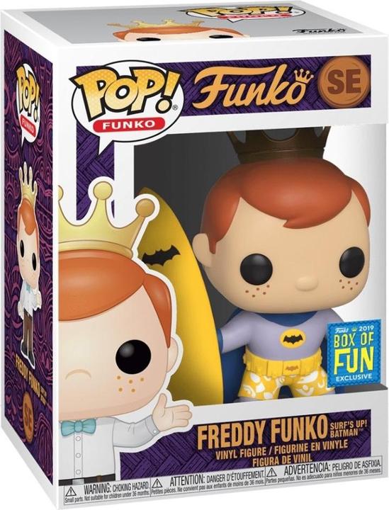 Actual product image Funko POP! Freddy Surf's Up! Batman Exclusive Box of Fun 2019 - 5000 Pièces