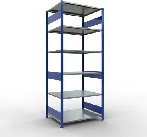 Immagine prodotto Schulte Lagertechnik Sistema di scaffalature di base senza viti MULTIplus150 con ripiani di lunghezza