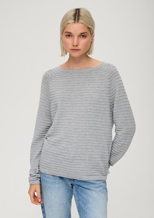 Produktbild s.Oliver Strickpullover Pullover mit Strukturmuster aus Viskosemix (M)